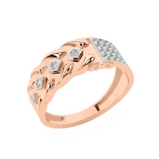 Lauren Round Diamond Ring For Him